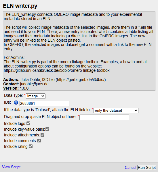 ELN_writer screenshot