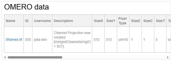 openBIS Entry prewiew screenshot